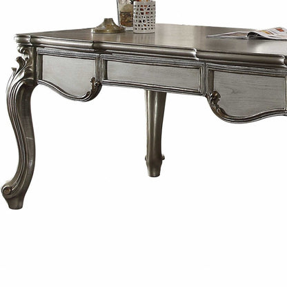 Silver Mirrored Executive Desk