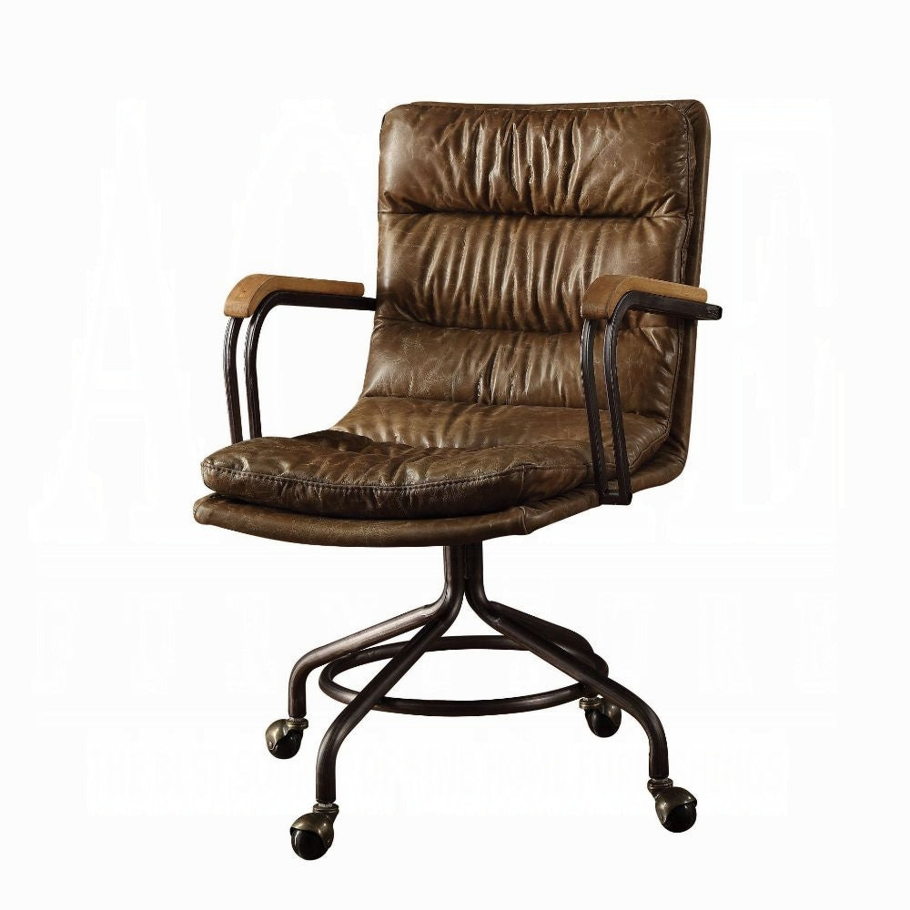 Harith II Whiskey Leather Office Chair