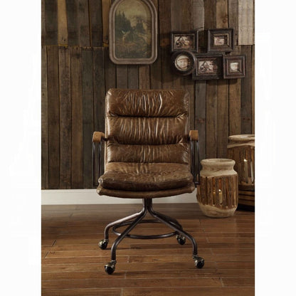 Harith II Whiskey Leather Office Chair