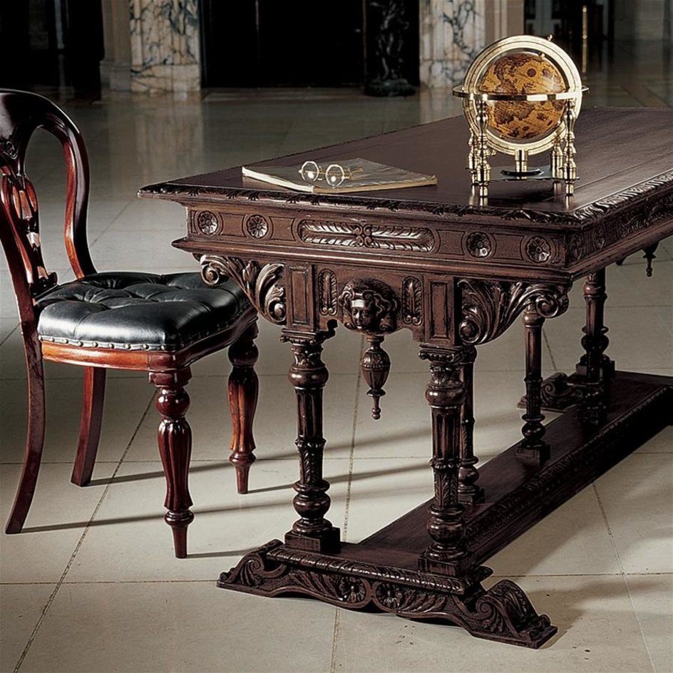 Chateau Chambord Mahogany Desk Table