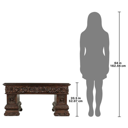 Avignon Mahogany Carved Coffee Table