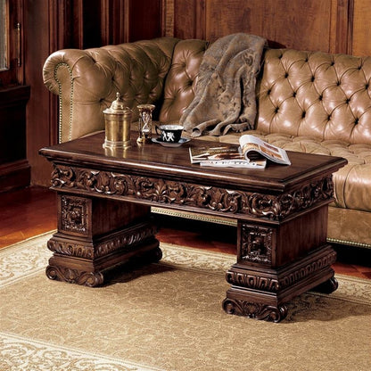 Avignon Mahogany Carved Coffee Table