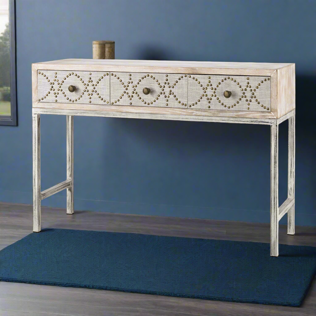 Albiera White-Washed Desk