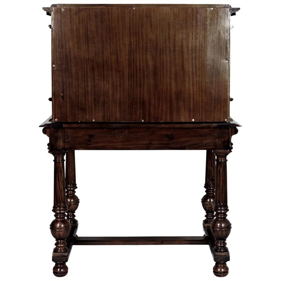 Chateau Anjou Hand-carved Mahogany Demi Desk