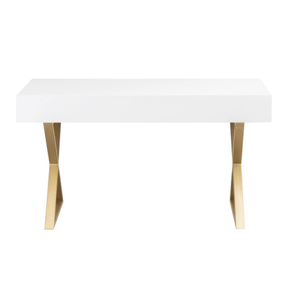 Guilford Contemporary Whitewash Wood Desk