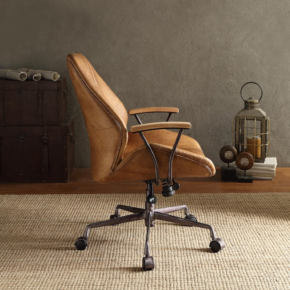 Hamilton Leather Office Chair (Coffee)