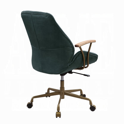 Hamilton Leather Office Chair (Dark Green)