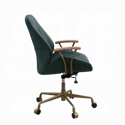 Hamilton Leather Office Chair (Dark Green)