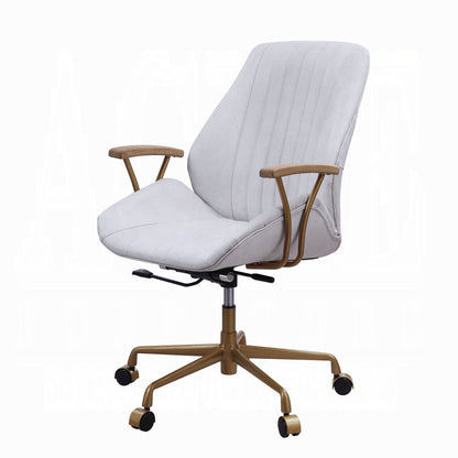 Hamilton Leather Office Chair (White)