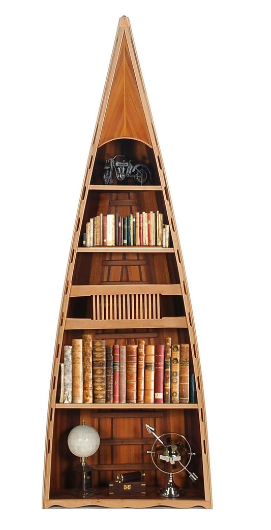 Six Tier Wood Boat Bookcase by Homeroots