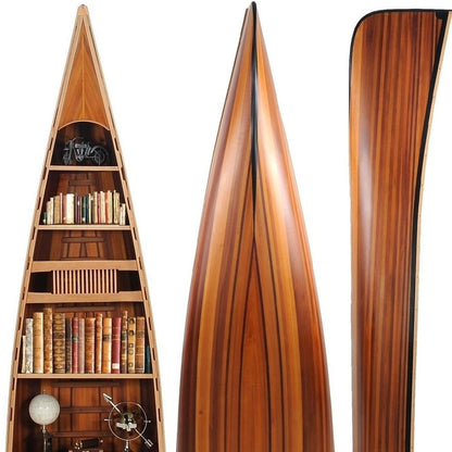 Six Tier Wood Boat Bookcase by Homeroots