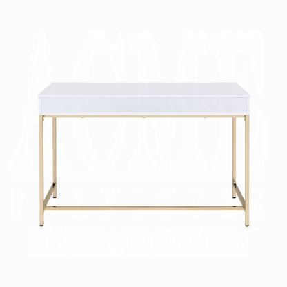 Ottey Writing Desk - White Gloss Finish