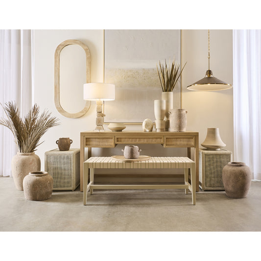 Rio Natural Light Brown Coastal Style Desk