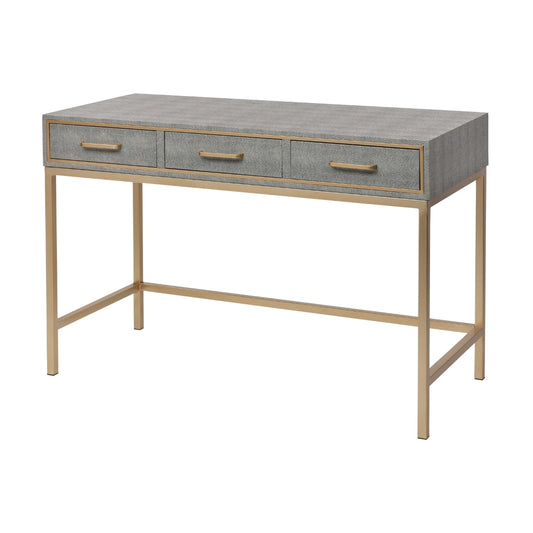 Sands Point Slimline Desk (Faux Shagreen)