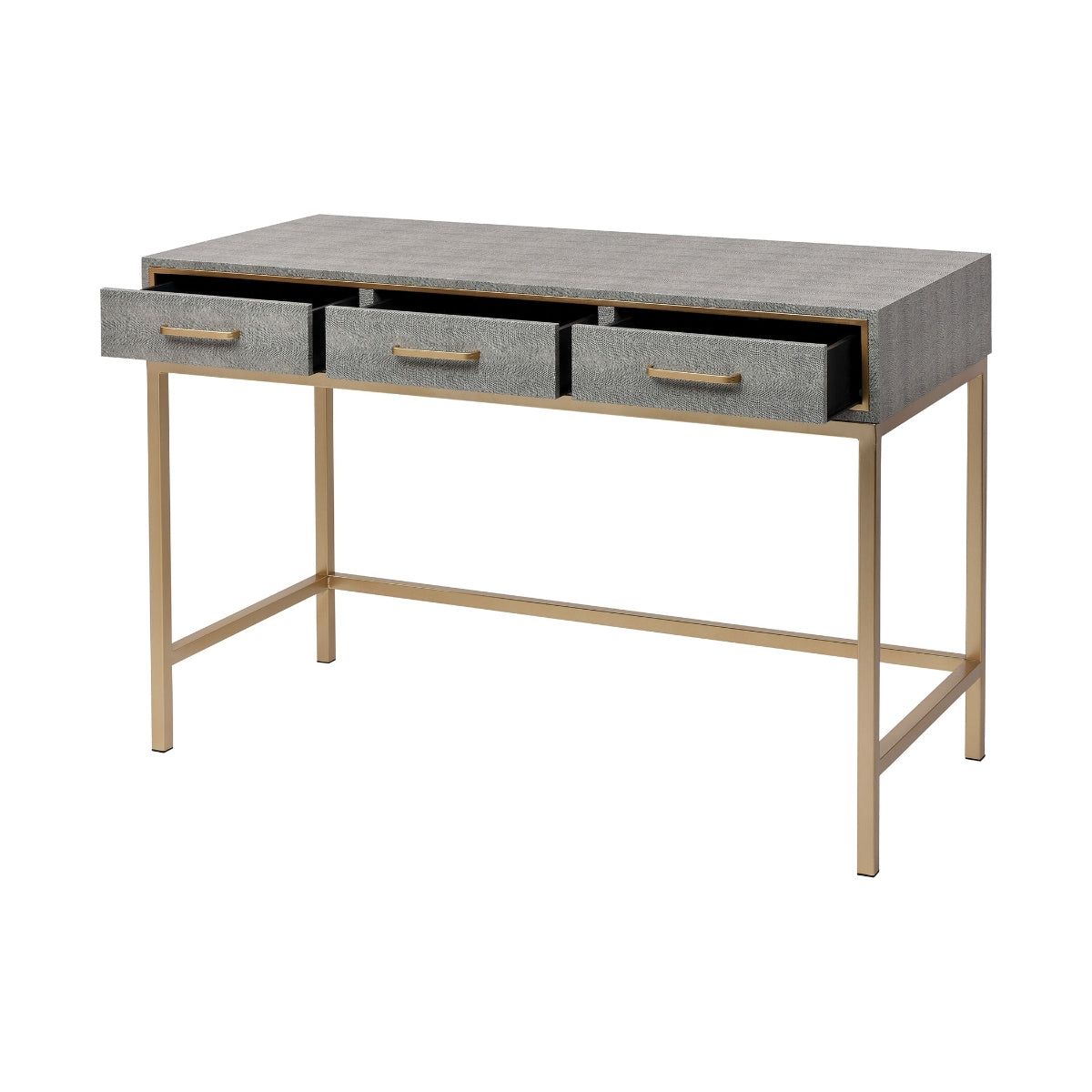 Sands Point Slimline Desk (Faux Shagreen)