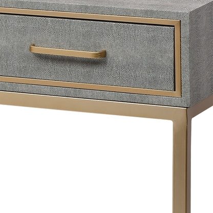 Sands Point Slimline Desk (Faux Shagreen)