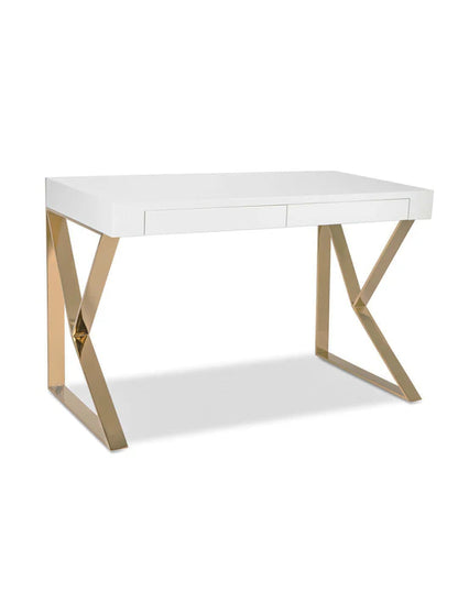 Jonathan Desk in Gold and White