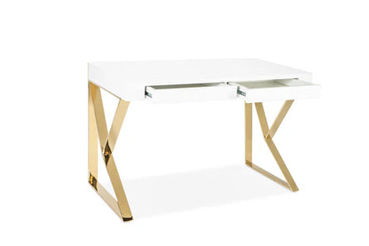 Jonathan Desk in Gold and White